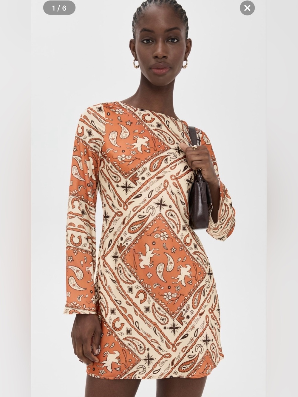 Paisley Bandana mini dress